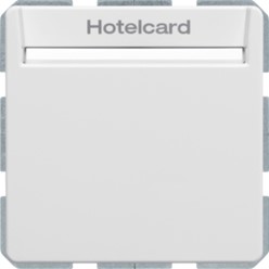 Hotelkaart-relaisschak. berker Q.1/Q.3/Q.7, polarwit